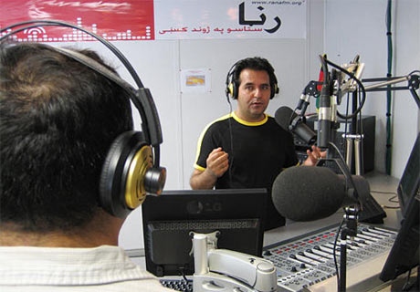 The Canadian studio of RANA-FM, a Canadian military run radio station, is shown in this undated handout photo and will rebroadcast using Afghan-Canadian presenters in Kandahar city, Afghanistan. (CP  HO DND/ Capt. R. Thibault)
