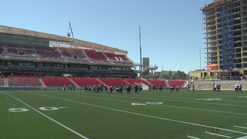 The TD Place stadium at Lansdowne will officially open July 18, 2014 for the Ottawa Redblacks sold out home opener. 