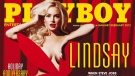 In this cover image released by Playboy Enterprises, Inc., actress Lindsay Lohan is shown on the cover of the January/February 2012 issue of "Playboy".