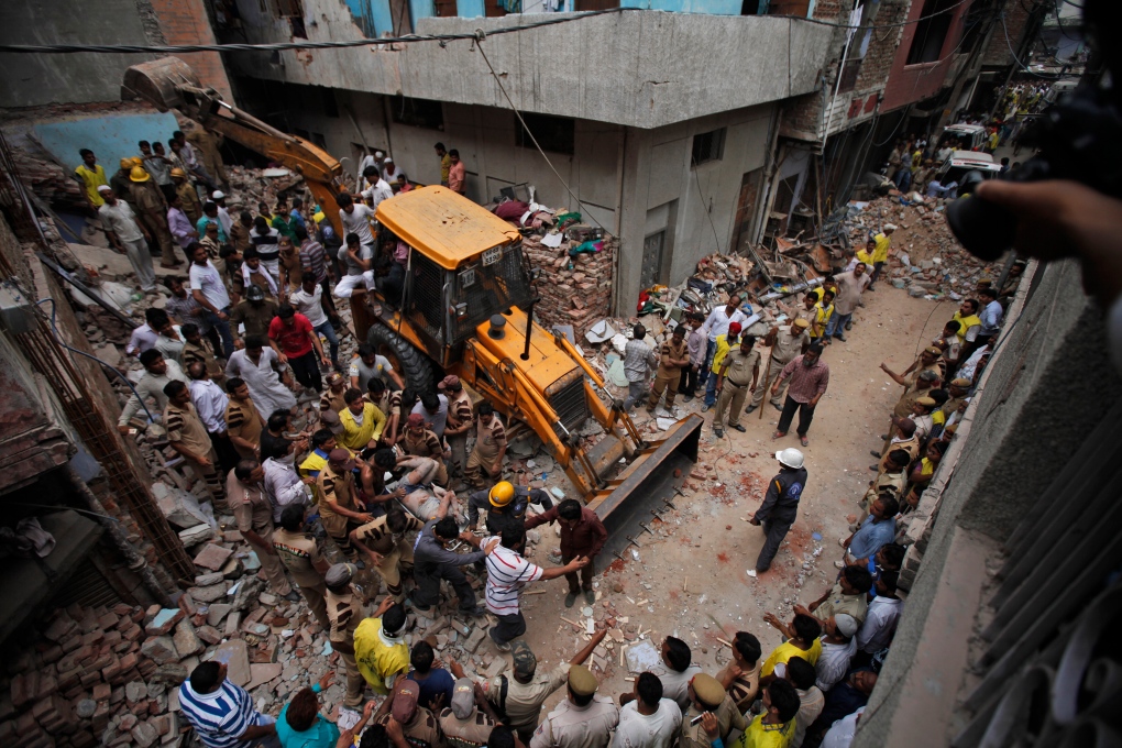 India building collapse