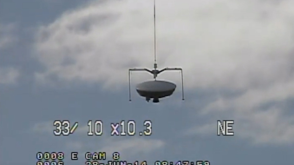 NASA's saucer-shaped vehicle in Kauai