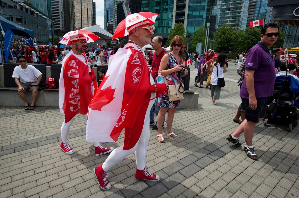 Proud Canadians on Canada Day