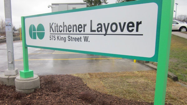 The new GO train layover facility is seen in Kitchener, Ont. on Thursday, Dec. 15, 2011. (Phil Molto / CTV News)