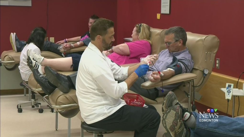CTV Edmonton: Canadian Blood Services donations