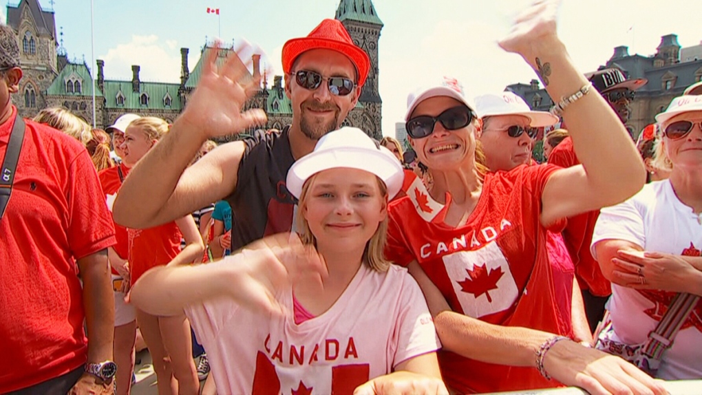 Celebrating Canada Day on Parliament Hill