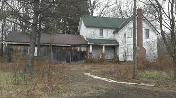 Durham police found what appears to be a confinement room in this old abandoned farmhouse east of Toronto.