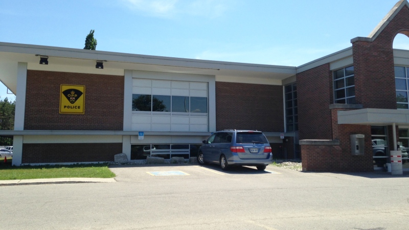 An OPP detachment is seen in Simcoe, Ont., on Friday, June 27, 2014. (Abigail Bimman / CTV Kitchener)