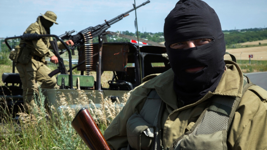 Pro-Russian fighters in eastern Ukraine
