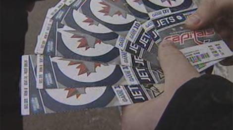 The man bought multiple sets of Jets tickets, which later turned out to be stolen. 