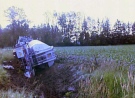 Oxford County OPP were investigating after a truck ended up in the ditch in Zorra Township, Ont. on Thursday, July 3, 2014. (Justin Zadorsky / CTV London)