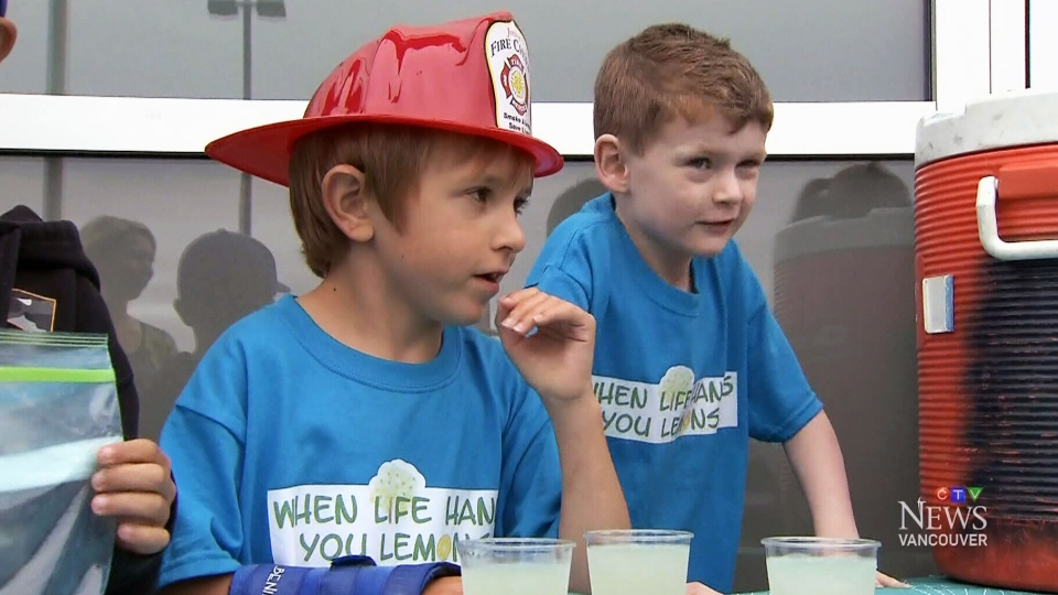 CTV Vancouver:Boy sells lemonade for sick friend