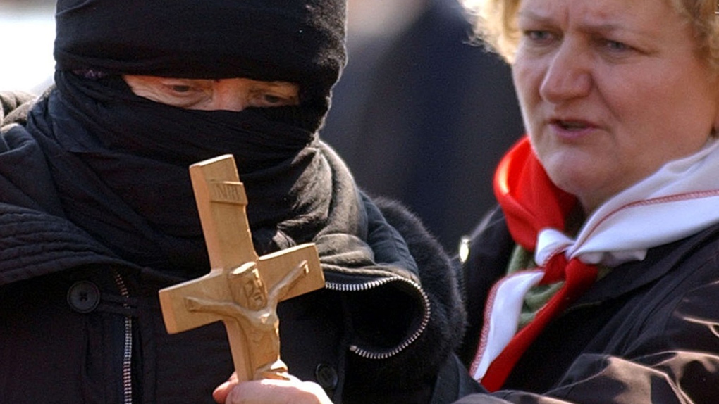 At a 2007 pro-abortion rally in Warsaw, Poland