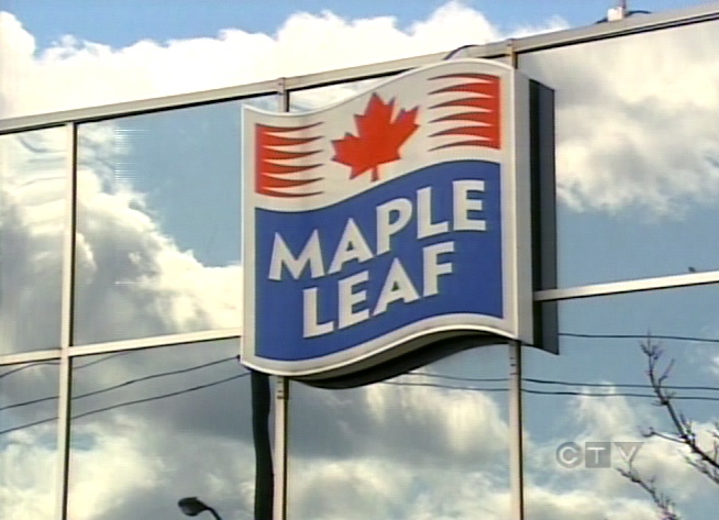 The Maple Leaf Foods' Toronto plant, which has been temporarily closed, is seen on Wednesday, Aug. 20, 2008.