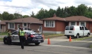 An 11-year-old girl was airlifted to a Hamilton hospital after being hit by a reversing van on Westwood Drive in Kitchener on Wednesday, July 7, 2014. (Mike Zakrzewski / CTV Kitchener)