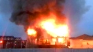 Flames could be seen coming from a Fort Saskatchewan home on Saturday afternoon. December 24, 2011
