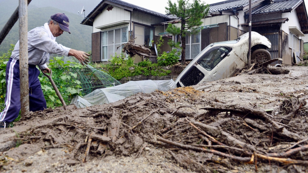 Typhoon Neoguri causes damage in Nagano, Japan