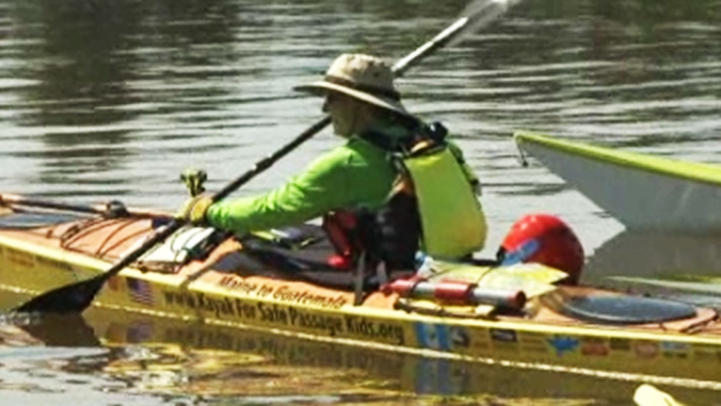 U.S. grandmother embarks on yearlong kayak