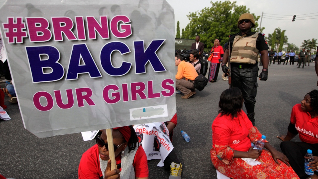 Protest in Chibok, in Abuja, Nigeria