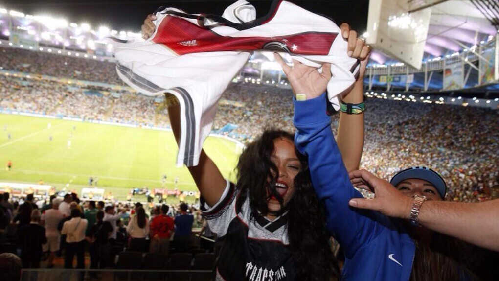 Rihanna at the World Cup finals