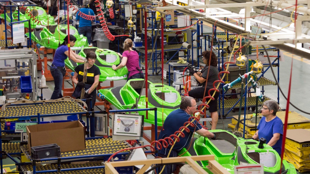 Bombardier's SeaDoo assembly line