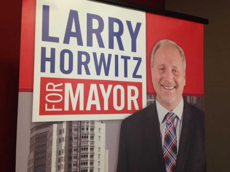 A sign for Larry Horwitz mayoral campaign can be seen in this photo taken on Wednesday, July 16, 2014. (Rich Garton/ CTV Windsor)