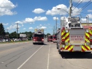 Fire crews were called to an auto parts shop in east London, Ont. on Thursday, July 17, 2014. (Chuck Dickson / CTV London)