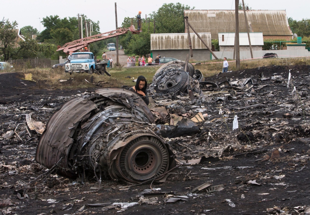 MH17 plane crash site in eastern Ukraine