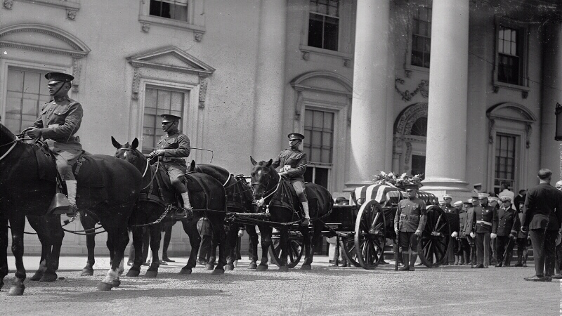 Warren G. Harding funeral procession