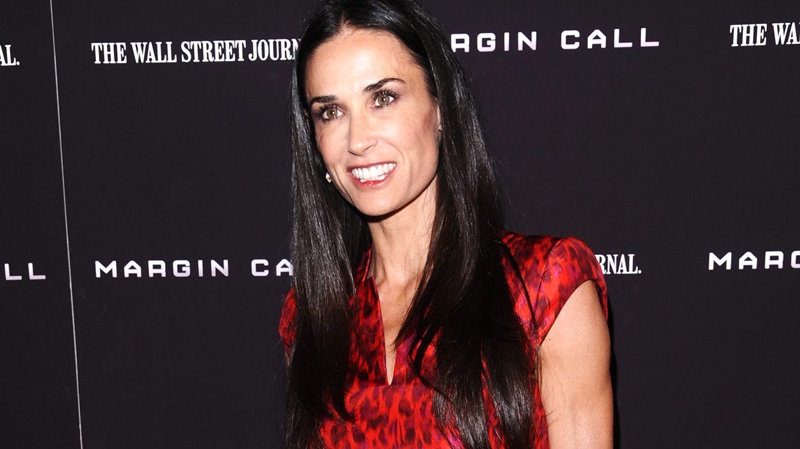 Actress Demi Moore attends the premiere of "Margin Call" on Monday, Oct. 17, 2011, in New York. (AP / Peter Kramer)