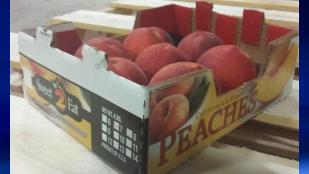 Sweet 2 Eat brand peaches (CFIA HO)