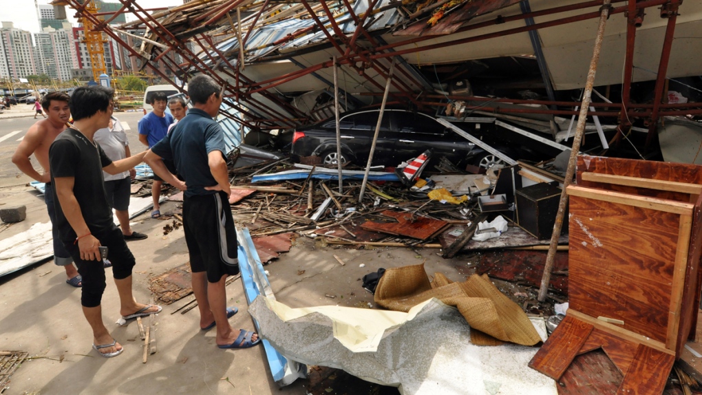Typhoon Rammasun damage in Haikou, China