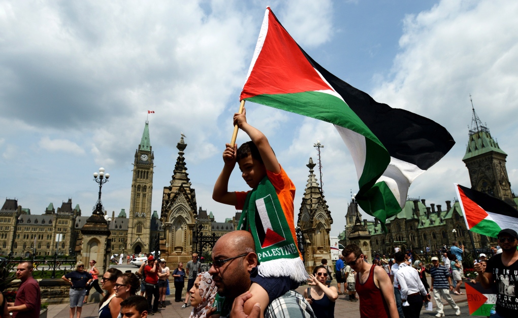 Pro-Palestinian protest in Ottawa