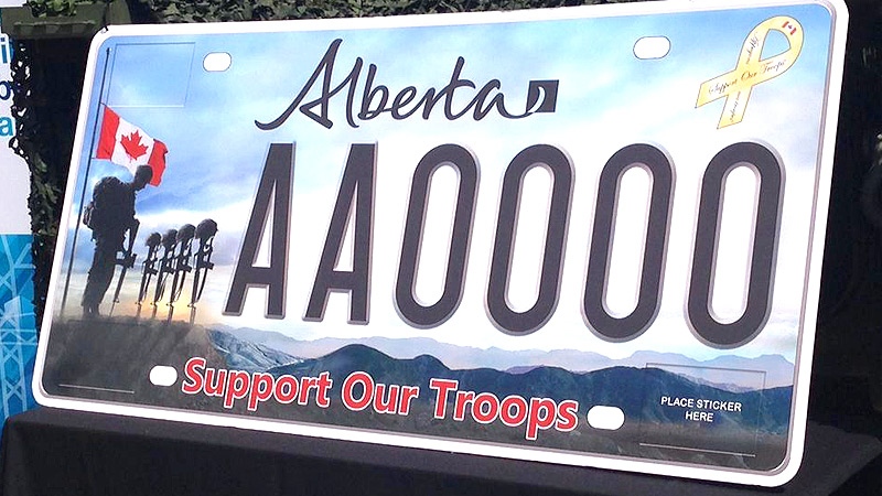 Support our Troops plates