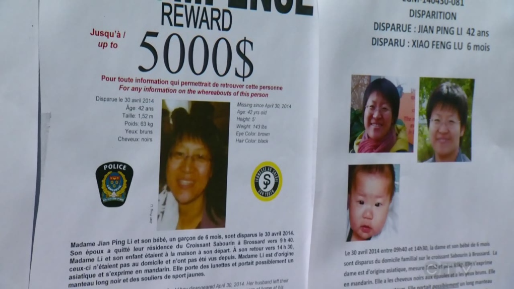 Jian Ping Li and her son disappeared