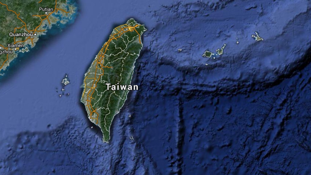 Google map of Taiwan