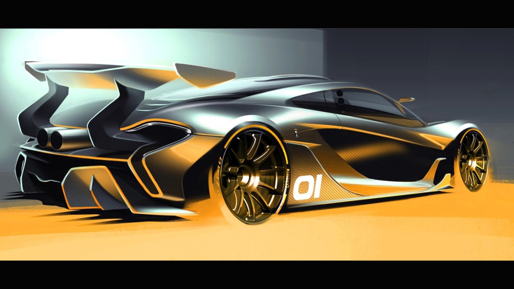 McLaren P1 GTR design sketch