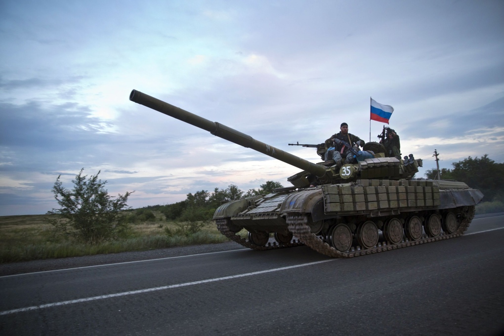 Tank near Ukraine border