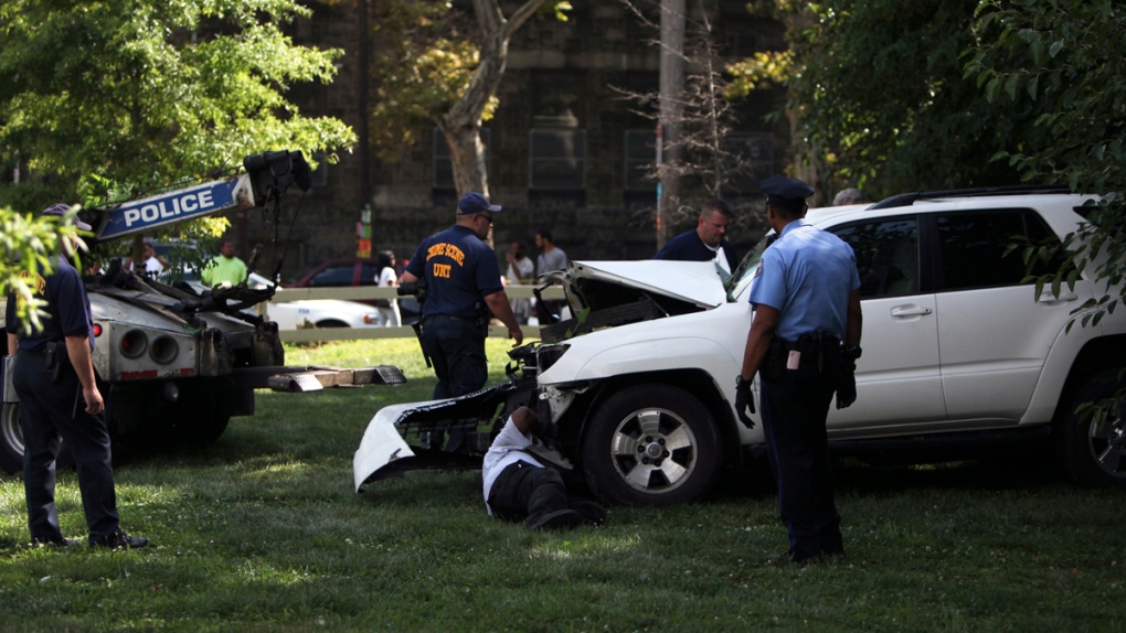 Fatal accident scene in North Philadelphia