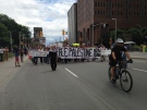 Pro-Palestine protesters march down Elgin Street. July 26, 2014 (CTV Ottawa)