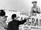 Therese Casgrain, president of the League for Women's Rights in Quebec from 1929 to 1942 is pictured during an election run in this 1967 file photo. (The Canadian Press)