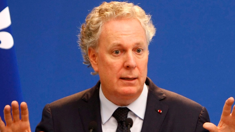 Premier Jean Charest in a CP file photo from October 2011. 