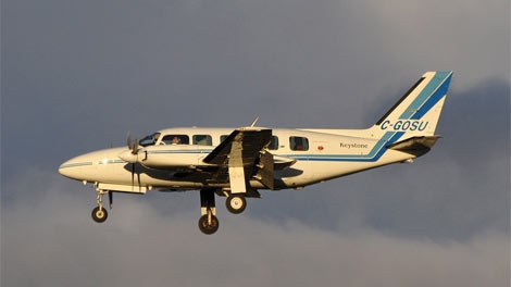 The Piper Navajo plane that crashed in North Spirit Lake, Ont. on Jan. 10, 2012 is shown in a file image. (photo courtesy airpics.com)
