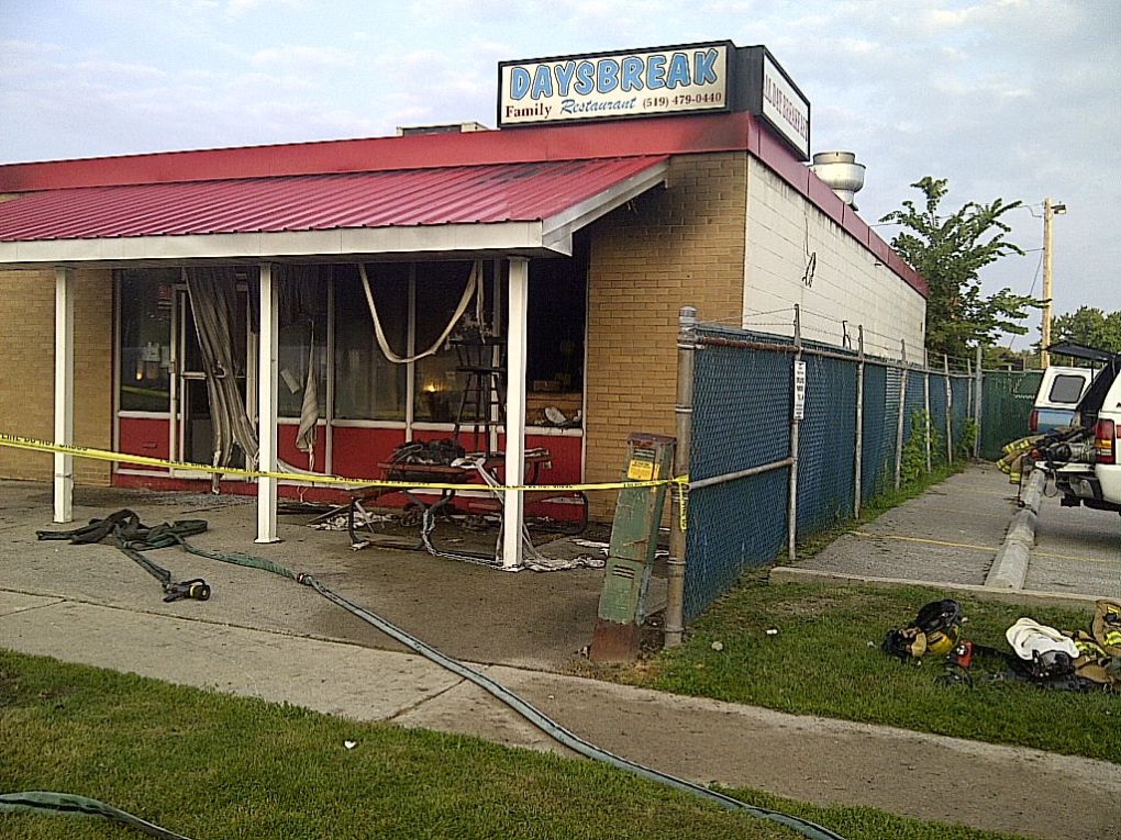 Daybreak Restaurant fire