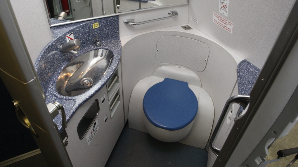 Toilet facility on an An-158 airliner
