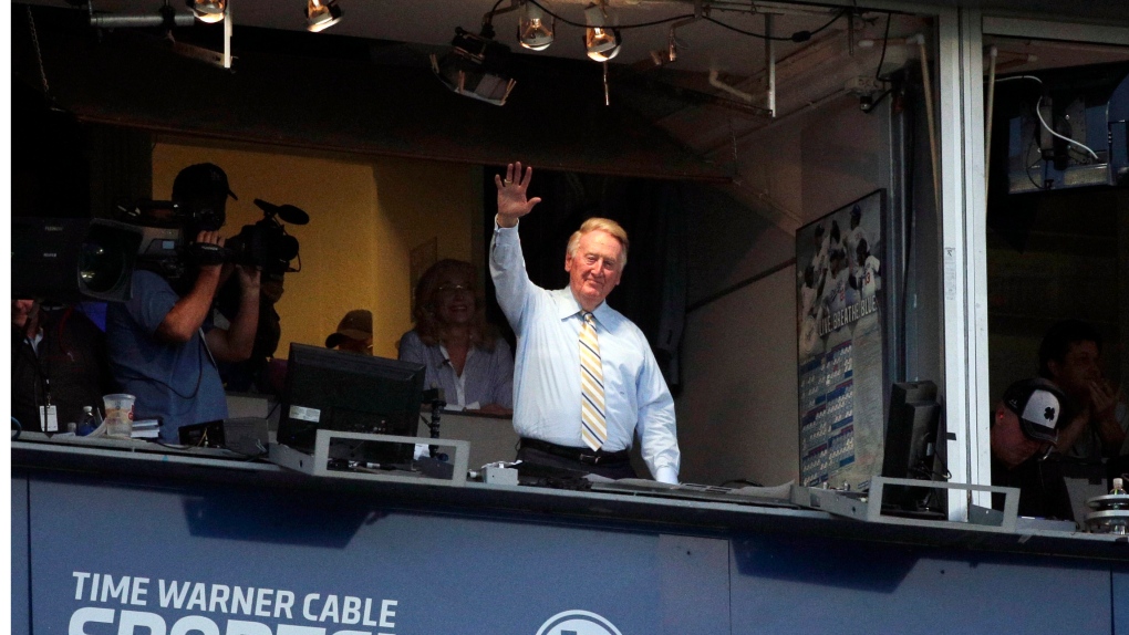 Broadcaster Vin Scully