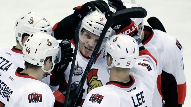 The Senators won 5-1 in a game against the Penguins