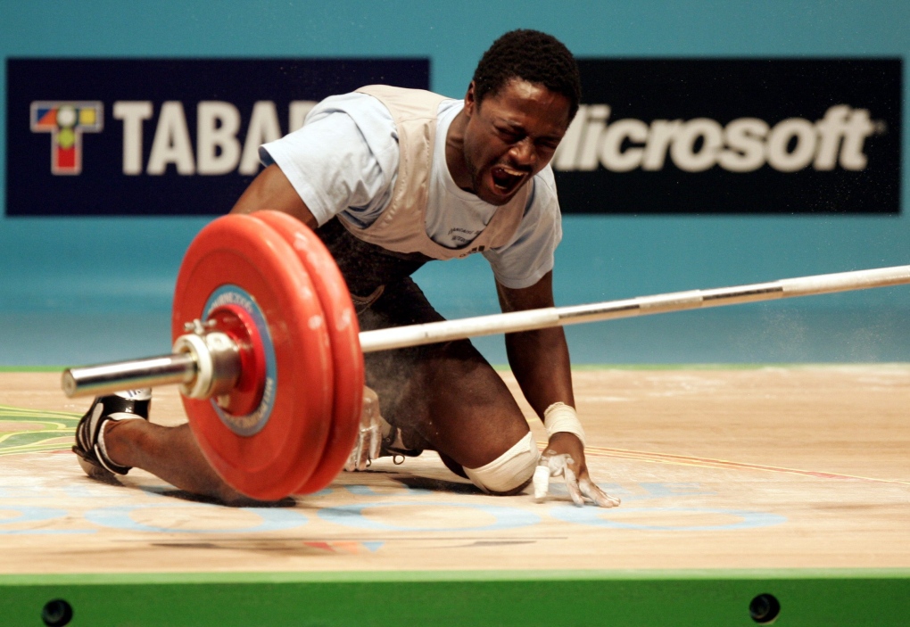 Australian weightlifter Francois Etoundi