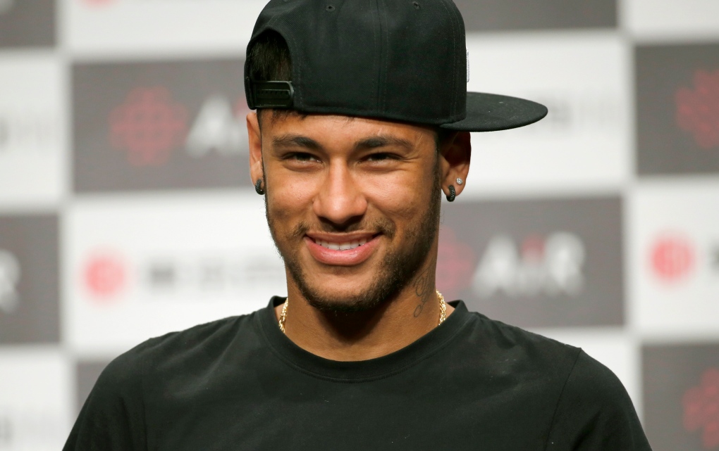 Soccer player Neymar in Japan