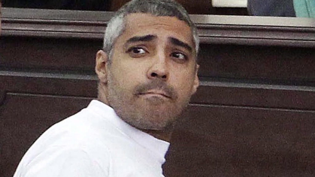 Mohamed Fahmy in Egyptian courtroom