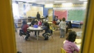 Pikangikum First Nation school kids take class in a converted library because of overcrowding in this January 5, 2007 photo. THE CANADIAN PRESS/John Woods